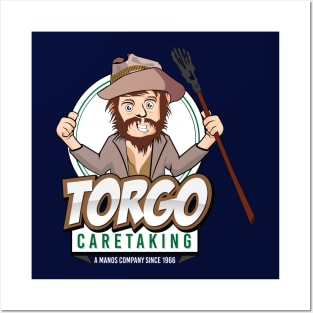 Torgo Care Taking With White Lettering Posters and Art